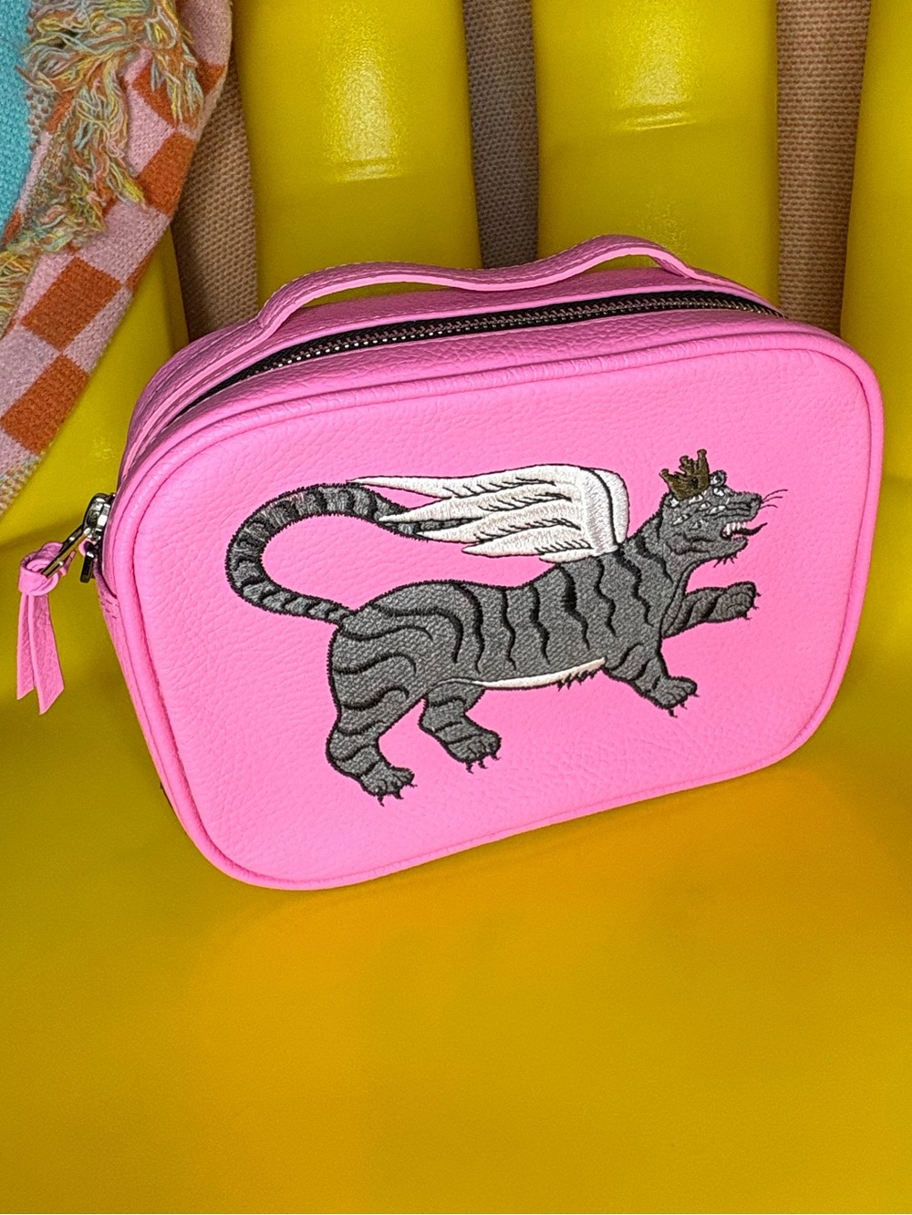 Min & Mon Verto Bag - Winged Tiger Theo Embroidery